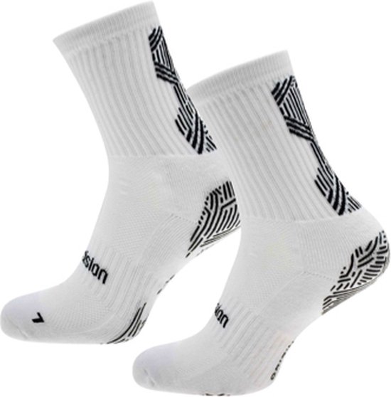 Origine de précision. 0 - Chaussettes Grip - taille 41-45 - blanc/noir