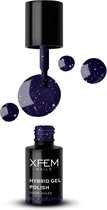 XFEM UV/LED Hybrid Gellak 6ml. #0158 Cobalt Violet - Paars - Glanzend - Gel nagellak