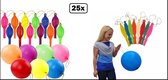 25 Kleuren Bounce ballonnen 40cm - Thema feest verjaardag uitdeel boksballon party