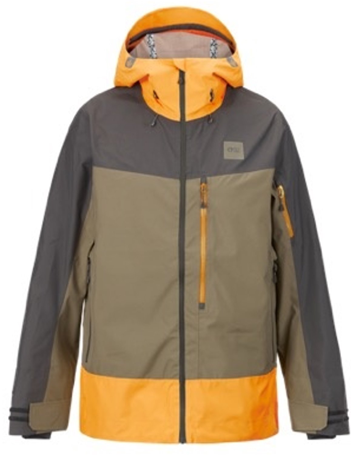 Picture Broader 3L Jacket Dark Army Zwart