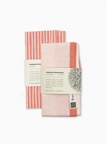 Doorgeef Inpakpapier - Set van 2 - Furoshiki - Duurzaam cadeau - Roze - Size S