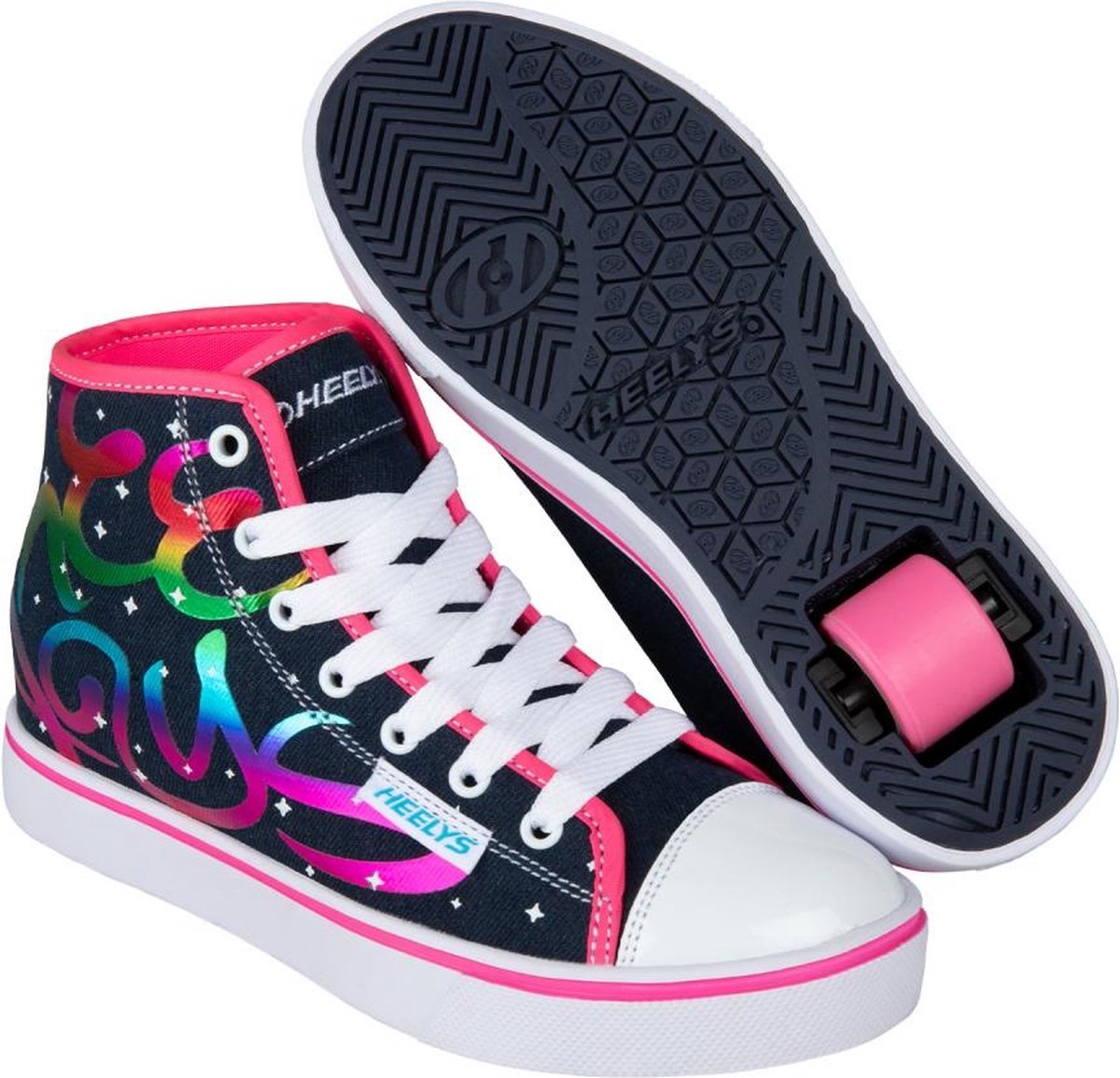 Heelys Veloz blauw denim rainbow kids (HLY-G1W-5634)