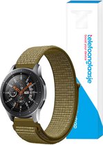 Nylon smartwatch bandje – Olijfgroen 20mm - Universeel