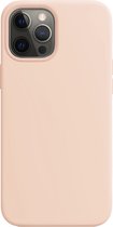 Geschikt voor: iPhone 12 Pro Siliconen Back Cover - Pink Sand