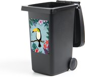 Container sticker Toekan - Planten - Bloemen - Kinderen - Dieren - Kids - 40x60 cm - Kliko sticker