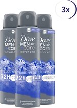 Dove Men+Care Cool Fresh Deodorant - 3 x 150 ml - Voordeelverpakking