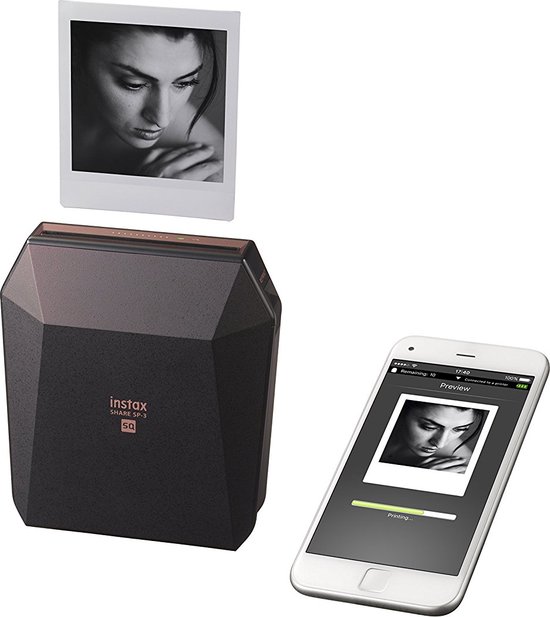 FUJIFILM instax Share SP-3 - Zwart - Mobiele fotoprinter - Wifi | bol