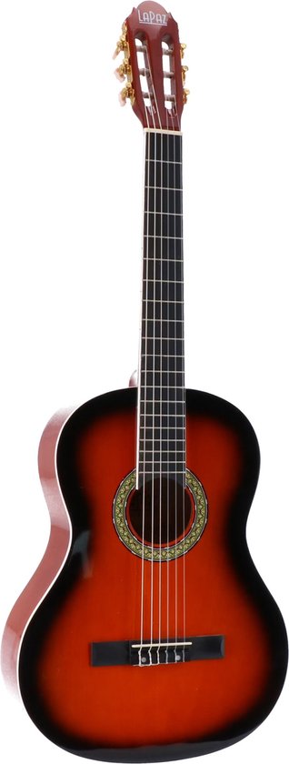 3rd Avenue 4/4 formaat klassieke Spaanse gitaar, beginnerspakket, met nylon snaren, tas, snaren - blauw