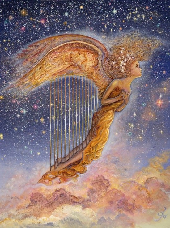 Foto: Josephine wall legpuzzel harp angel 2000 stukjes