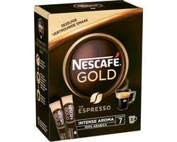 Nescafé Gold Espresso oploskoffie - 6 doosjes à 25 zakjes
