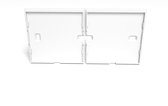 Afdekraam voor Philips Hue Tap Dial - 2-voudig - Inbouwdoos - Montageplaat - Wit