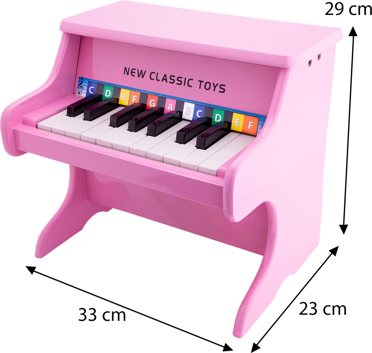 New Classic Toys Houten Speelgoed Piano - Roze - Inclusief Muziekboekje |  bol.com