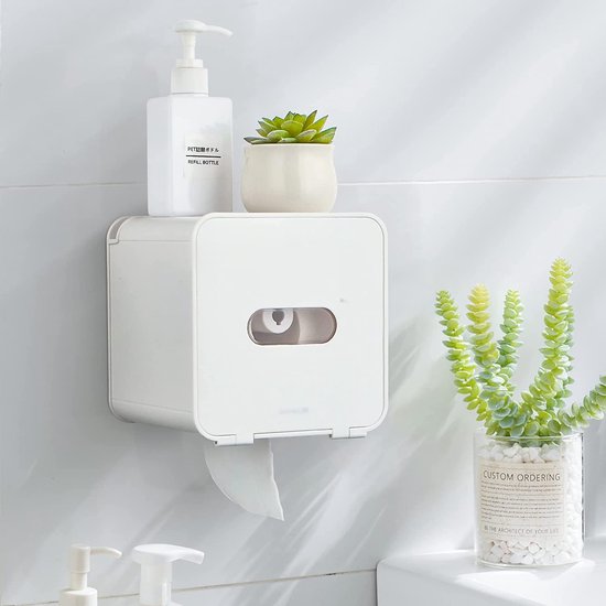 Geen Boren Geborsteld Toiletrolhouder Punch Gratis