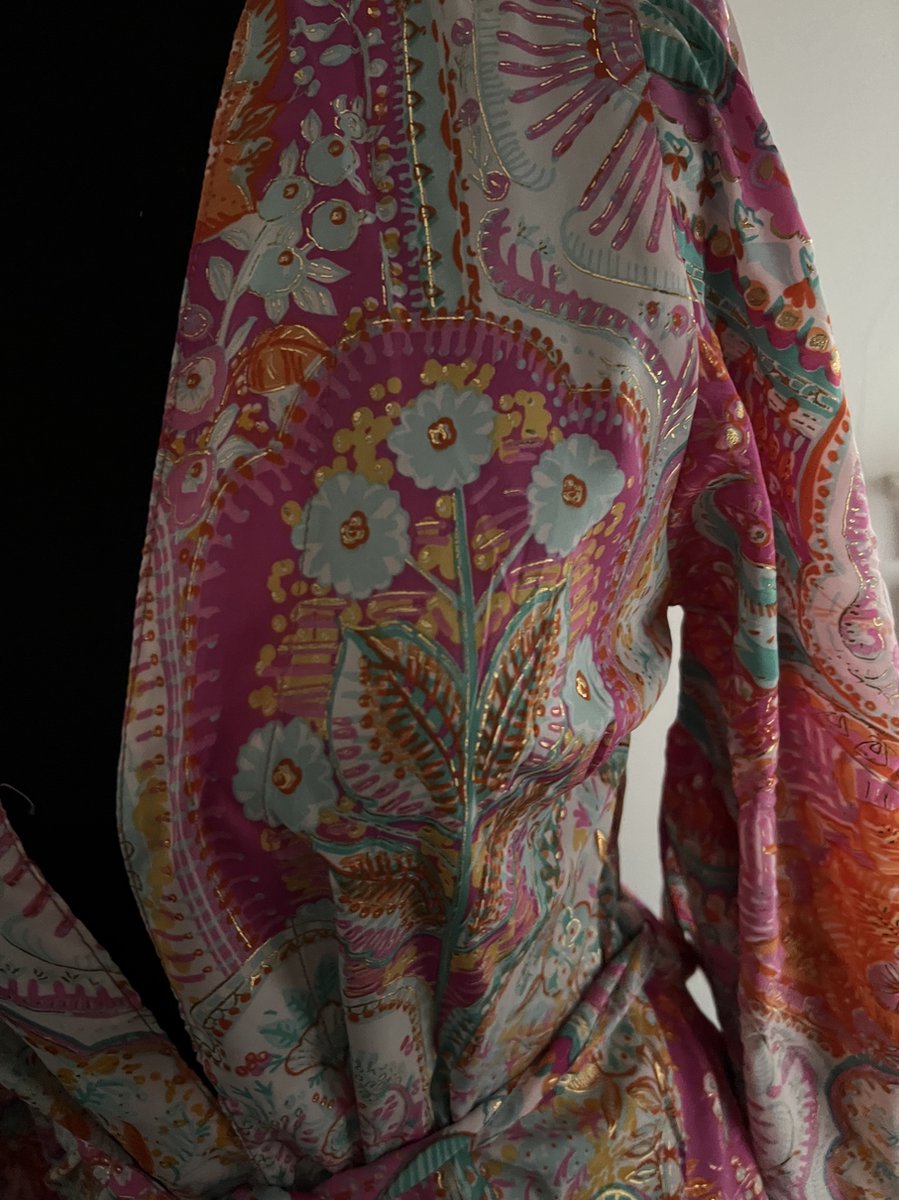 Kimono Long Imprimé Floral Bleu/noir – Caftan Plage Ibiza, été