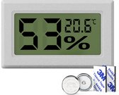 Tool Meister TM1 – Hygrometer & Thermometer  - Binnen/Buiten/Koelkast – Digitaal - Wit - Incl batterijen