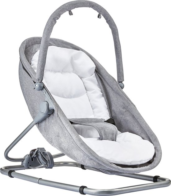 Moby-System MILA Wipstoel baby Plat op te vouwen Grijs kinderstoel stoel  babystoel... | bol.com