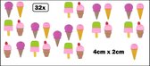 32x IJsjes gummen assortie - Gum IJs verjaardag uitdeel fun verjaardag tekenen party thema