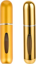 Mini flacons de Parfum - Gold Pack - Rechargeables - Bouteilles de voyage - Atomiseur de parfum - Or