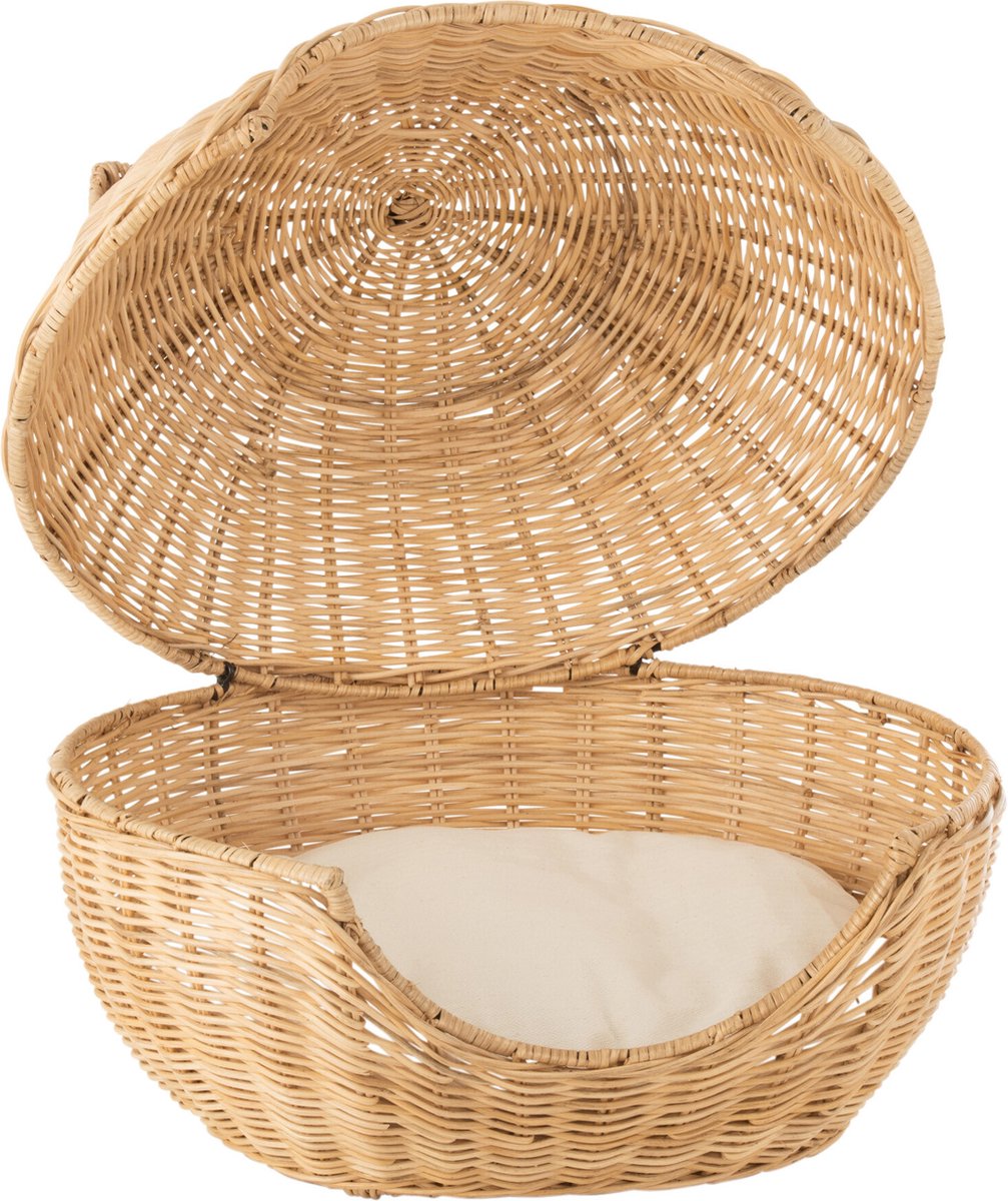 J-Line kattenmand + Kussen - jute - naturel