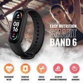 Easy Nutrition - MI Smart Band 6 - Activity tracker - EU Model - Smart Watch - 1.56" - Zuurstof Test -30 Sports Modes - Activity Tracker - Hart Monitor - 50m Waterdicht - Zwart