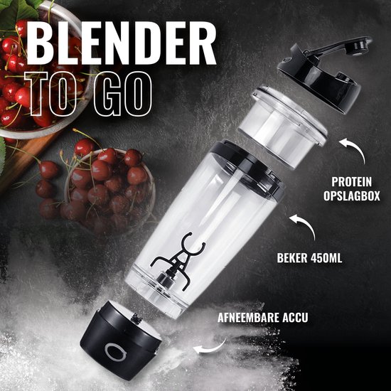 Easy Nutrition - Mini mixeur électrique de poudre de protéines - Blender TO  GO - Mini