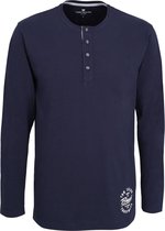 Tom Tailor T-shirt ronde hals - 630 Blue - maat L (L) - Heren Volwassenen - Katoen/elastaan- 71041-5609-630-L
