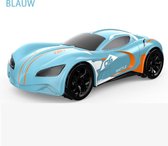 Luxe 2.4G Racing Rc Auto- 360° driftauto-Super kool auto-Drift auto 360°-Autospeelgoed met licht & muziek & spuiten-Jongens speelgoed auto-Race voertuig 2.4G-Race auto-Race sport auto met remote-blauw-6,7,8,9 jaar speelgoed