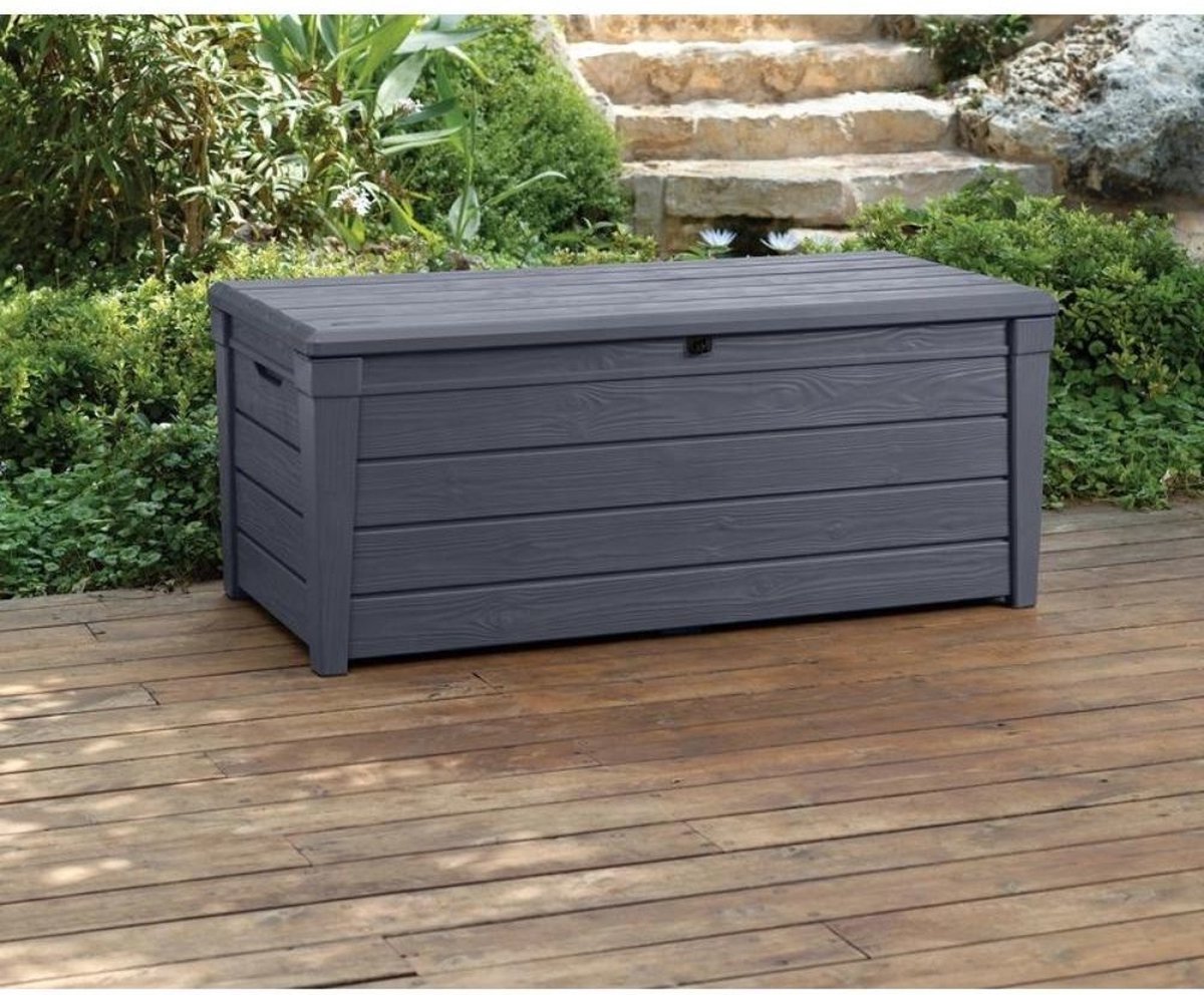 Keter Brightwood Opbergbox - 455L - 145x69,7x60,3 cm - Grafiet