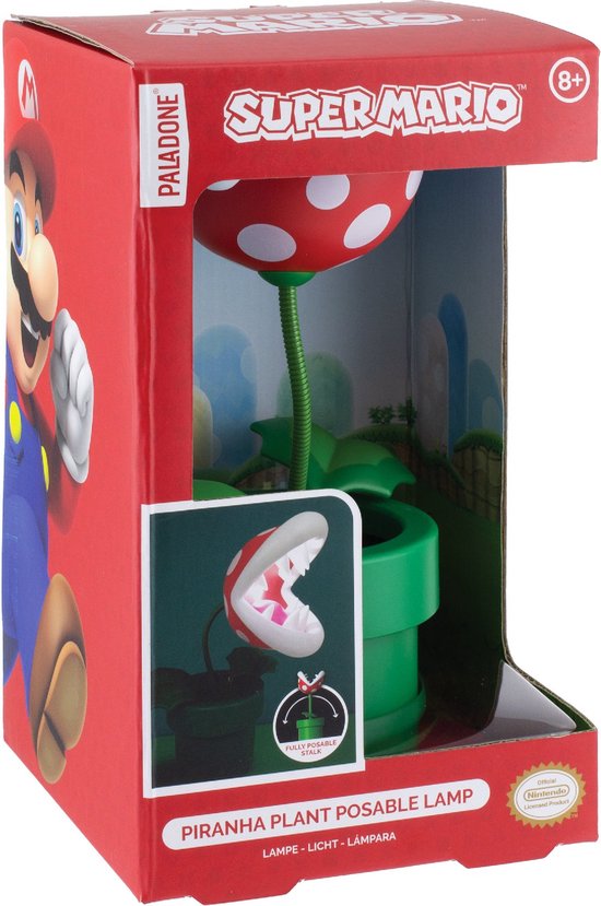 Super Mario Mini Piranha Plant Posable Lamp