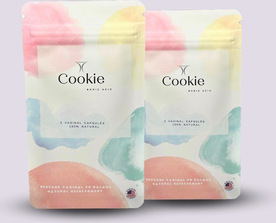 Cookie Naturals Restore Vaginale Boric Acid Capsules Ph-Balans