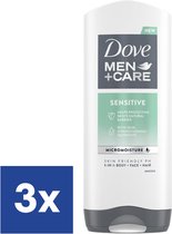 Dove Men Sensitive 3 in 1 Douchegel - 3 x 400 ml