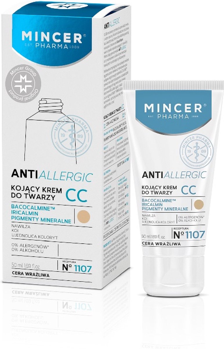 Antiallergische verzachtende gezichtscrème nr.1107 50ml