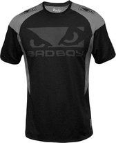 Bad Boy Performance Dry Fit Walk In T-shirt Zwart Grijs maat S