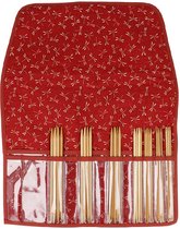 Seeknit Koshitsu sokkennaaldenset E bamboe 15cm rood.