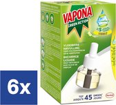 Vapona Green Action Muggenbestrijding Navulling (Voordeelverpakking) - 6 stuks