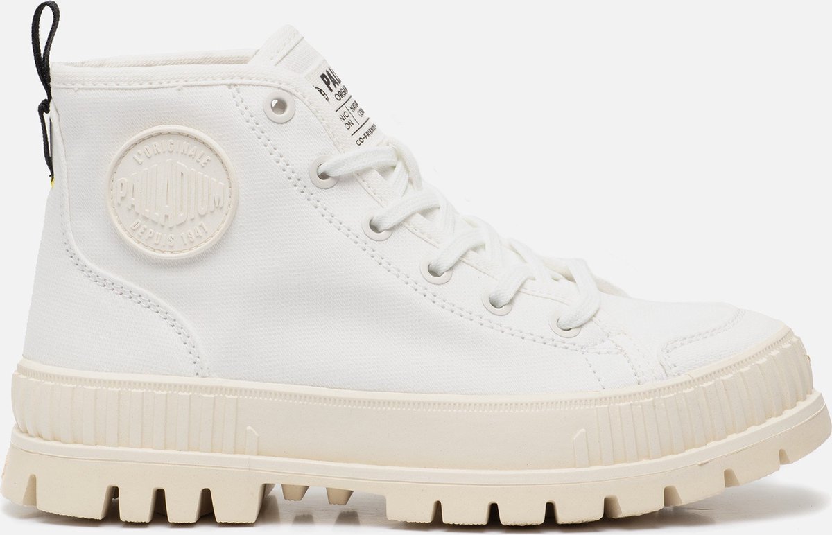Palladium Pallashock Veterboots Canvas Dames Wit