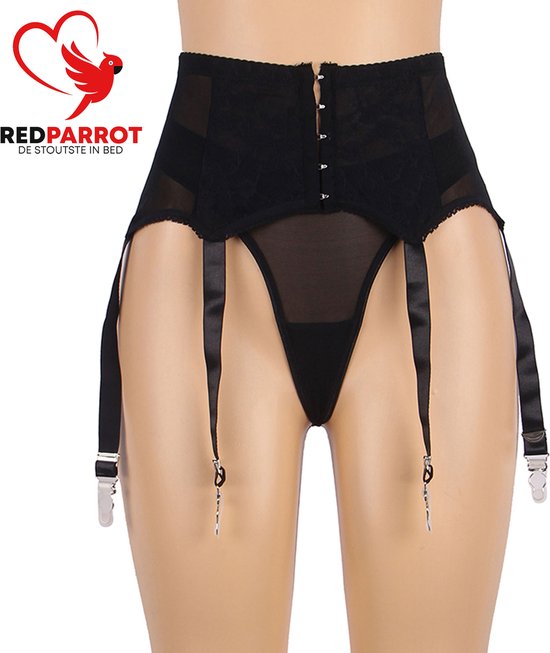 dames slip met hoge taille naadloos micro donkerrood