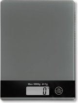 Digitale Keukenweegschaal, 5kg, 20.3x15.3x1.7cm, grijs, glasplaat