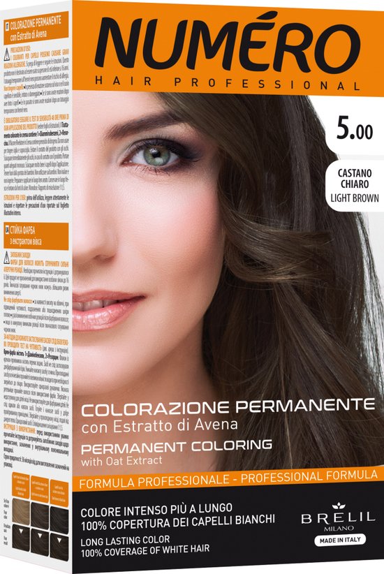 Coloration permanente Teinture pour cheveux 5.00 Châtain clair 140ml | bol