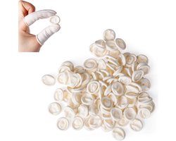 *** 50 x Protège-doigts en latex Finger Bob Wit - Préservatif pour les doigts - Restauration - Électronique - Esthéticienne - Pédicure - de Heble® ***