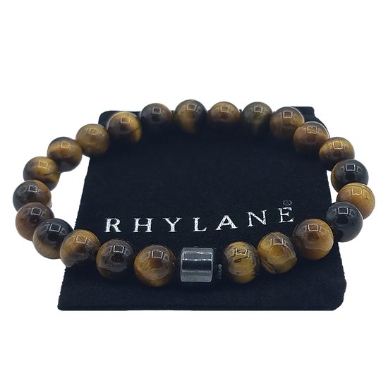 Rhylane - Kralenarmband - Tijgeroog natuursteen - 20 cm / 8 mm