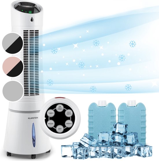 Foto: Dynter mobiele airconditioning draagbar airco aircooler draadloze luchtkoeler mini ventilator zwart sm211