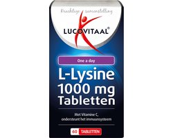 Lucovitaal L-Lysine 1000 milligram One a Day Voedingssupplement - 60 tabletten