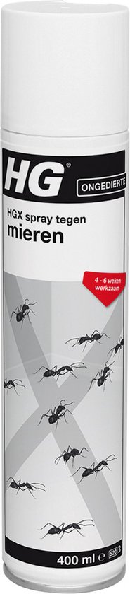 HGX spray tegen mieren - 12912N - 400ml - effectief tegen mieren - vlekvrij - werkt tot 6 weken