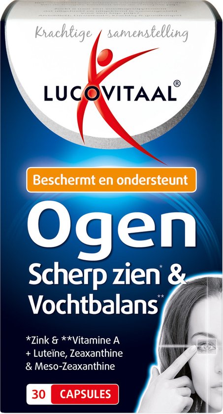 Lucovitaal Ogen, Scherp Zien en Vochtbalans Voedingssupplement - 30 Capsules
