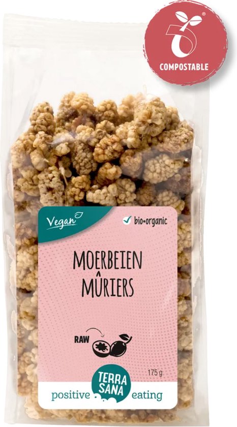 TerraSana Superfood Moerbei Bessen Wit 175GR