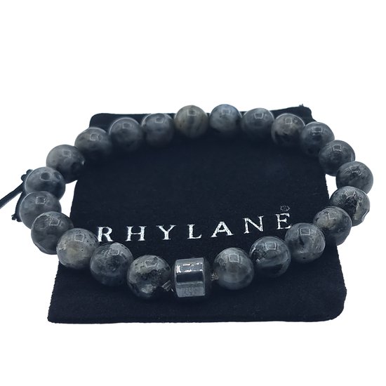 Foto: Rhylane kralenarmband larvikiet natuursteen 20 cm 8 mm