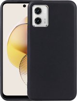 Dun TPU Hoesje Zwart Geschikt voor Motorola Moto G73 | Back Cover Matte Zwart | Flexibel | Lichtgewicht | Ultra Dun