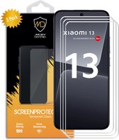 3-Pack Xiaomi 13 Screenprotectors - MobyDefend Case-Friendly Screensavers - Gehard Glas - Glasplaatjes Geschikt Voor Xiaomi 13