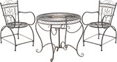 Salon de jardin Antique - Pour l'extérieur - Table de jardin avec chaises de jardin - 2 personnes - Salon de jardin